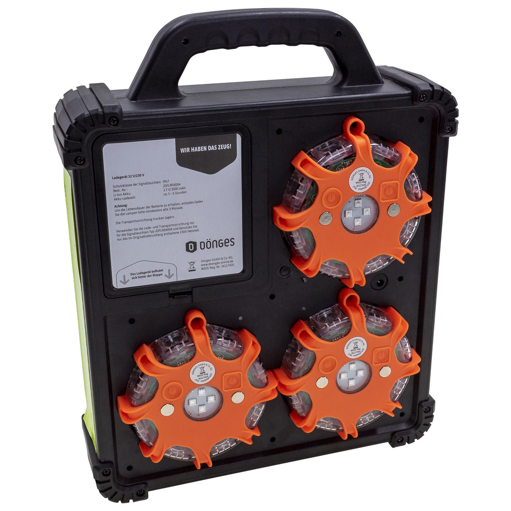 Dönges LED Signalleuchten-Set SyncFlare, orange, wechselbar grün/blau/gelb