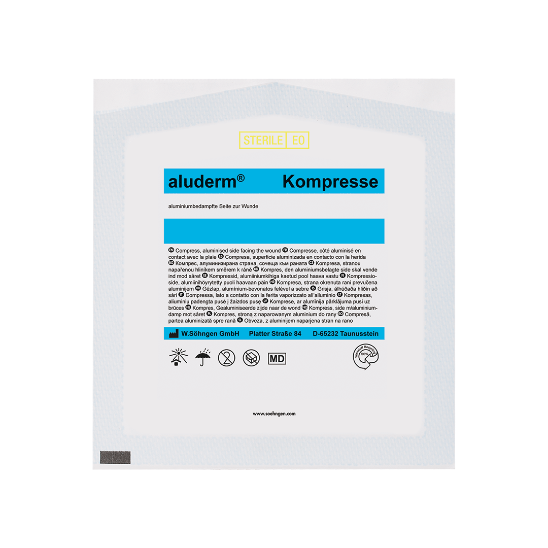 SÖHNGEN Aluderm Kompresse, einzeln steril verpackt