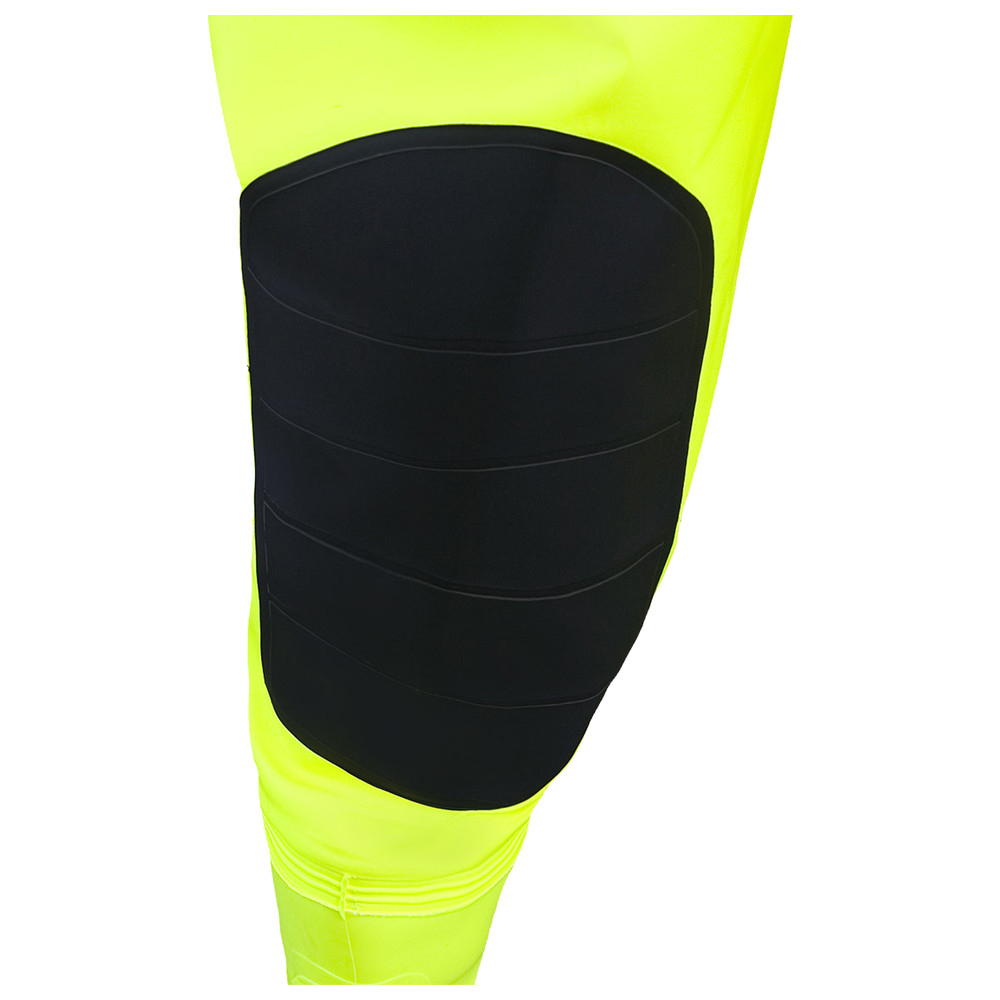 Dönges Wathose Hi-Vis mit S5 Sicherheitsstiefel