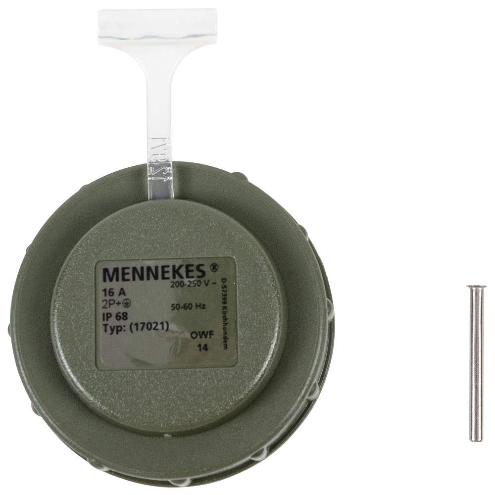 MENNEKES Ersatzdeckel für Schuko Kupplung bronzegrün