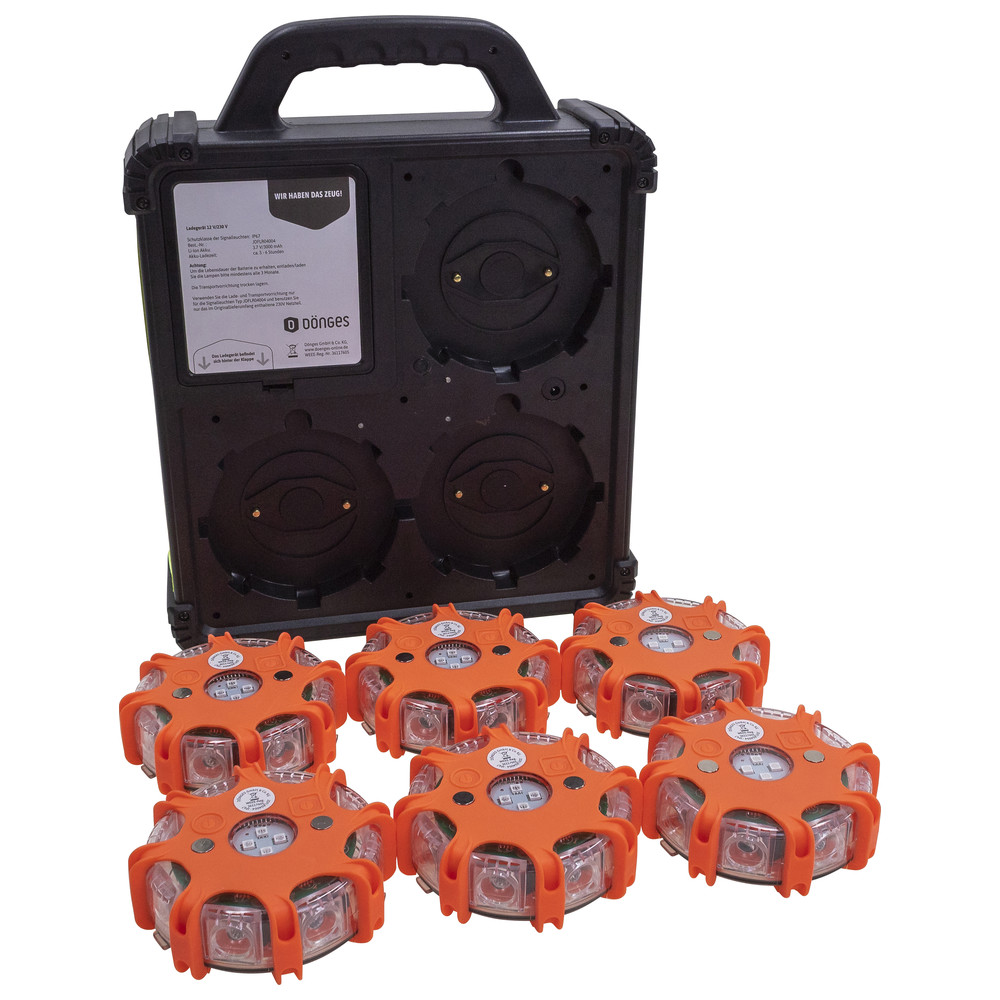Dönges LED Signalleuchten-Set SyncFlare, orange, wechselbar grün/blau/gelb