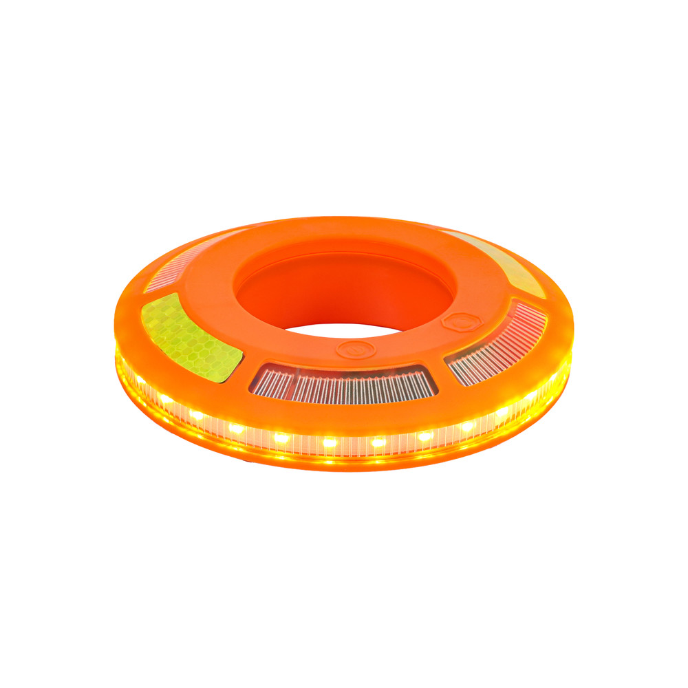 Dönges LED-360° Signalleuchten-Set für Verkehrsleitkegel im Koffer
