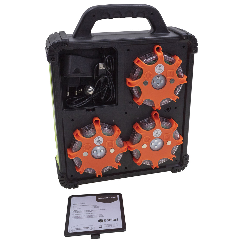 Dönges LED Signalleuchten-Set SyncFlare, orange, wechselbar grün/blau/gelb