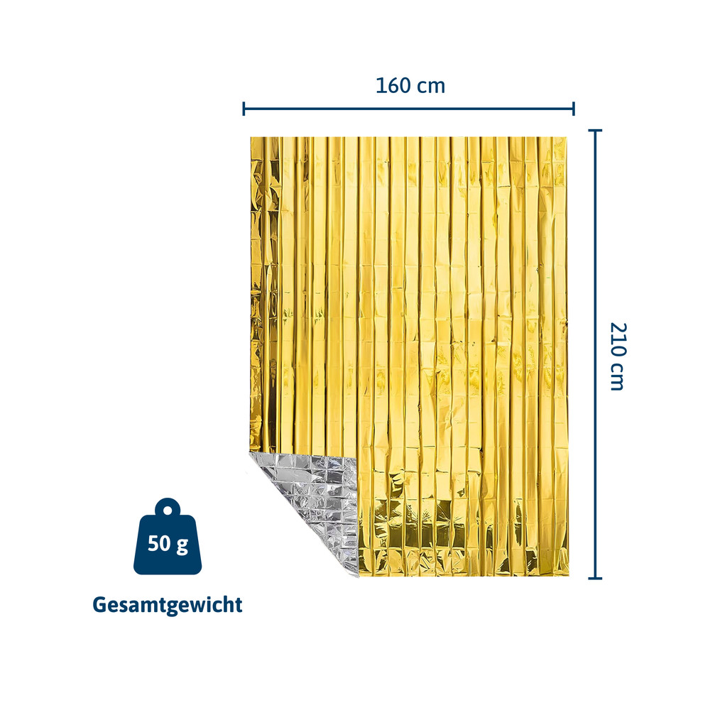 DÖNGES Rettungsdecke Gold/Silber