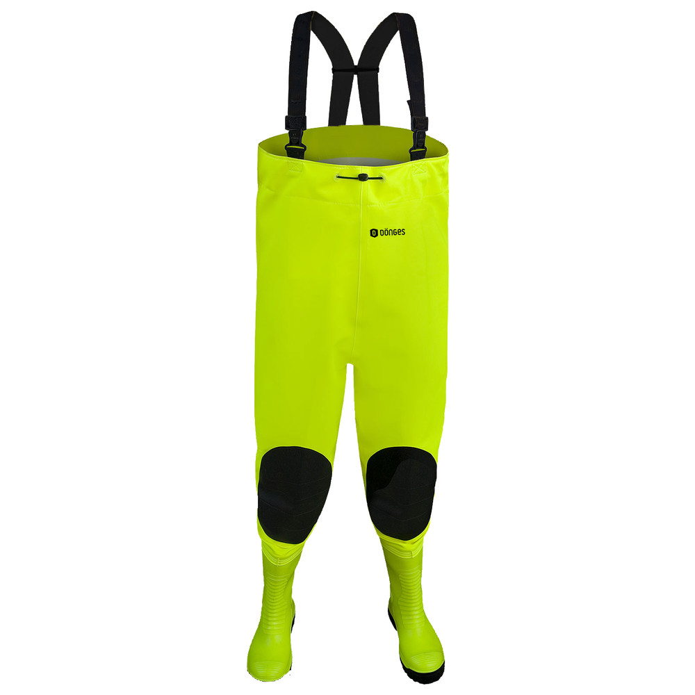 Dönges Wathose Hi-Vis mit S5 Sicherheitsstiefel