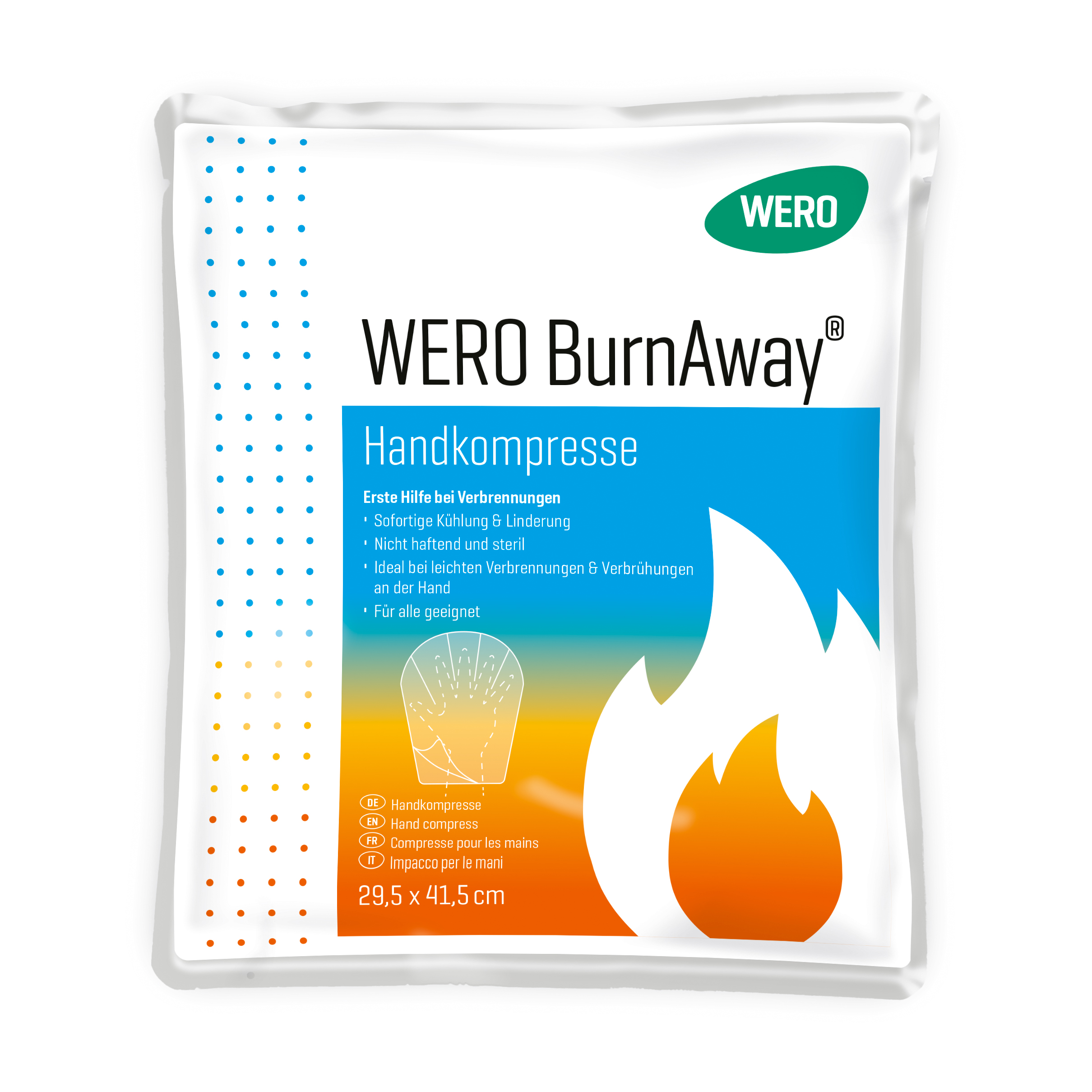 WERO BurnAway - Handkompresse